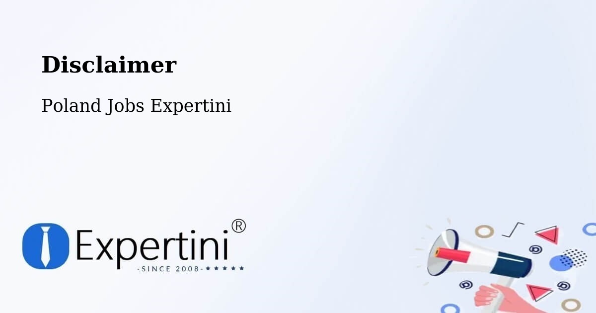 Disclaimer – Mrzeżyno - Poland Jobs Expertini